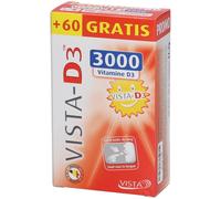 VISTA-D3 3000 Vitamines D Comprimé(S) Orodispersible(S) 120+60 pc(s)