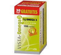 Vista Oméga 3 Capsules 100 Promo 70+30 Gratuit