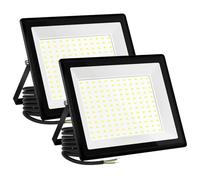 VistaNovaX Projecteur LED extérieur 150W Industriel 16500LM 6500K Blanc Jour IP66 Étanche, Dissipation Thermique Efficace, Économie 85% Spot LED Extérieur pour Cours/Jardins/Entrepôts/Garages (2 pcs)