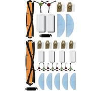Vistefly M203 Kit de pièces de rechange pour aspirateur robot - Brosse à rouleau, filtres, brosses latérales, chiffons et sacs à poussière, compatible avec le modèle Vistefly M203