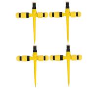 Vistnale 4 Ensembles d'arroseurs d'eau rotatifs à 360 °, système de Couverture de Surface, arroseurs réglables pour Cour, Jardin, pelouse, extérieur |