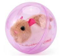Vistnale Balle de Hamster à roulement Automatique, Balle de Hamster avec Peluche, Jouet interactif pour Tout-Petits