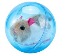 Vistnale Balle de Hamster électrique, Petite Balle de Hamster avec Rotation et courbure automatiques, Jouets en Peluche, Bleu