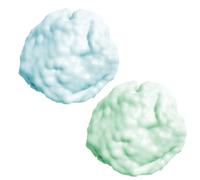 Vistnale Balles Anti-Stress, balles Anti-Stress pour Enfants, 2 Boules de Raisin modelables, 2, 4 Pouces, Jouets à Presser en Relief pour Cadeaux de fête, Bleu Clair + Vert