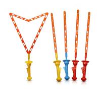 Vistnale Bubbles|4PCS Big Bubble Wands, Baguettes à Bulles en Forme d'épée pour Enfants Baguette géante avec Grandes et Petites Bulles, 18 Pouces, Couleur aléatoire