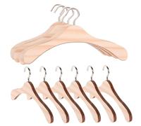 Vistnale Cintres de poupée | Cintres de poupée 10 pièces en Bois 4, 7 Pouces, Support vêtements Simulation Miniature pour Garde-Robe, Accessoires Maison