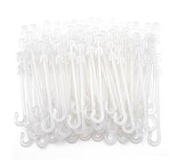 Vistnale Crochet à tomates, 100 Crochets de Support de tomates réutilisables, Clips Support Fruits pour, aubergines et concombres, Blanc, 3, 74 Pouces
