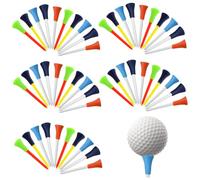 Vistnale Équipement de Golf, 50 pièces de Tee Golf 3, 27 Pouces, Tees en Caoutchouc, Tees Portables légers et incassables, équipement en Plastique pour l'entraînement et Les Jeux