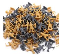 Vistnale Figurines d'action pour Hommes de l'armée, 200 pièces de Soldats Jouets à l'échelle 1: 72, Figurines Mini Chevaliers - Soldats Jouets en Plastique avec épées et d'action pour Hommes