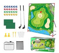 Vistnale Jeu de Golf Collant avec Support Jeu de Golf Portable avec Tapis, balles collantes, Sac Rangement, Clubs, Tableau Bord, Support Balle, Jouet Sport d'intérieur et d'extérieur Style 1 | ENS