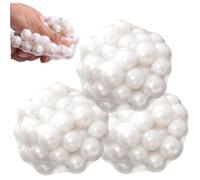 Vistnale Jouets à Presser, Jouets à Presser, 3 balles Anti-Stress Amusantes en Perles, Pression Souple et Flexible, Portable, Facile Nettoyer, Anti-Stress pour Adultes et Enfants
