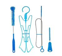 Vistnale Kit de Nettoyage de Poche à Eau | Kit Nettoyage Poche à Eau, Ensemble, Brosse Longue et Flexible pour Tuyau, Cadre Pliable