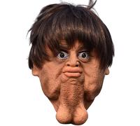 Vistnale Masque drôle Double Menton réaliste Masque Facial tête complète Halloween Horreur Latex Couverture faciale pour déguisement de fête Mascarade |