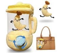 Vistnale Peluche Banane, Porte-clés Banane en Peluche, Jouet Rotatif Amusant, mélangeur en Forme Mignonne pour Enfants et Adultes