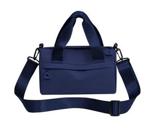 Vistnale Petit Sac de Sport 9, 5 x 4, 7 x 5, cm, Petit Sac de Sport en Tissu Oxford imperméable avec Sangle réglable et Fermeture éclair, Mini pour Femmes et Hommes, Bleu foncé |