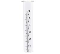 Vistnale Pluviomètres pour Cour | Pluviomètre extérieur, 7, 5, résistant aux Rayures, résistant aux intempéries, Tube de Remplacement en Verre Transparent avec échelle pour Cour, Jardin, Patio