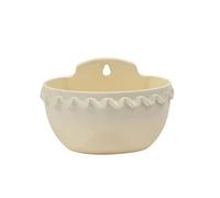 Vistnale Pot de Fleur Mural en Plastique Pots Suspendus au Mur Support de Pot Fleur d'intérieur pour la Culture Fraises Herbes Fleurs(S, Beige)|Pots Fleurs en Plastique