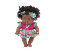 Vistnale Poupée Noire | Poupées Noires de 7, 87 Pouces, poupée Afro-américaine, articulations Mobiles, réaliste, renaître pour Les Festivals d'enfants, Style 3