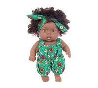 Vistnale Poupée Noire | Poupées Noires de 7, 87 Pouces, poupée Afro-américaine, articulations Mobiles, réaliste, renaître pour Les Festivals d'enfants, Style 4