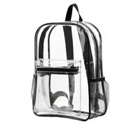Vistnale Sac à Dos Transparent Sac à Dos Transparent en PVC Flexible capacité Grand Poches Multiples avec Sangles renforcées pour Les Voyages de Travail universitaires