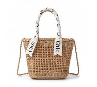 Vistnale Sac à main de plage| Sac à main en raphia, paille kaki, en osier crossbody de vacances la plage pour femmes