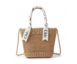 Vistnale Sac à main en raphia| Sac à main en raphia, paille kaki, en osier crossbody de vacances la plage pour femmes