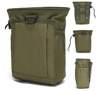 Vistnale Sac de détection de métaux, Sac Banane en Nylon avec Plusieurs Poches, Pochette à Outils capacité pour Accessoires détecteur métaux (Vert armée) |. Banane