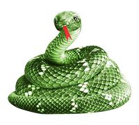 Vistnale Serpent, Animal en Peluche Serpent de 79 Pouces de Long, Peluche géante réaliste, Jouet en Doux pour décoration fête d'halloween, Accessoires farces du Poisson d'avril, Vert