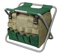 Vistnale Siège de Jardin | Tabouret de Jardin, siège Pliant avec Sac Rangement Amovible, Banc Jardinage Multi-Poches, Outil Jardinage Portable à Fermeture éclair pour Adultes