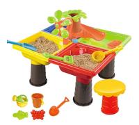 Vistnale Table de Sable, 1 Ensemble de Table à Eau Sable coloré avec Dauphin Mignon ABS Sensoriel interactif Parent-Enfant Eau développement et pour Place Plage extérieure intérieure
