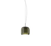 Vistosi Jube SP P Pendelleuchte, Acier satiné / Vert Blanc