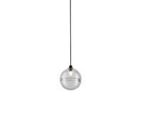 Vistosi Oro SP P Pendelleuchte, Nickel noir brillant / cristal transparent