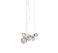 Vistosi Puppet Ring SP 7 Pendelleuchte, or dépoli, gris fumé