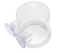 Vistreck Anneau d'alimentation en Acrylique pour Poissons avec Ventouse, Mangeoire Transparente pour Aquarium