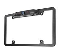 Vistreck Caméra de Recul pour Plaque d'immatriculation Américaine avec Angle de Vision 170°, Vision Nocturne, Conception étanche et 8 Lumières LED pour Une sécurité Marche Arrière améliorée.