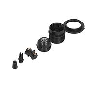 Vistreck Douille de Lumière E27 Rétro, Support d'ampoule en Plastique PPA avec Clip de Câble, Pied Lampe Noir AC85-265V