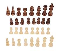 Vistreck Ensemble de 32 Pièces d'échecs pour Les Réunions de Famille, Figurines d'échecs Remplacement pour Les Soirées Jeu