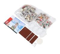 Vistreck Ensemble de Blocs de Maison Noël pour Enfants, 843 Pièces, Kit Construction pour Le Jeu Créatif, la Coordination œil-Main et Le Développement du Cerveau
