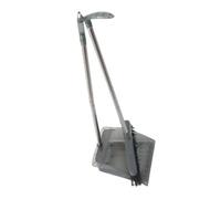 Vistreck Ensemble de Pelles à Balai en Acier Inoxydable avec Long Manche pour Un Nettoyage Facile (Grise)