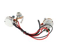 Vistreck Faisceau de Câblage Basse 250K B250K 1V1T Jack pour Guitare électrique-Kit de Remplacement Complet