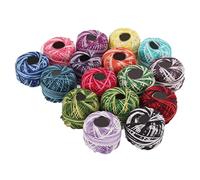 Vistreck Fil de Dentelle coloré pour le Tricot, le Crochet et Point de Croix - Fil Polyester Doux pour l'artisanat