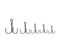 Vistreck Hameçons de Pêche Triples, 50 Pièces, Hameçons Pointus Barbelés Haute Résistance pour Un Taux de amélioré