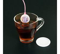 Vistreck Infuseur à thé en Silicone en Forme de Plongeur élégant - Passoire à thé écologique pour une Infusion sans Effort la Maison (Rose)