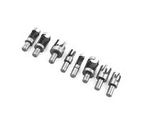 Vistreck Jeu de 8 Coupe-bouchons à Bois, Foret à Griffes Coniques de Tailles 6mm, 10mm, 13mm, 16mm pour la Menuiserie