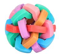 Vistreck Jouet coloré Grinçant pour Chien avec Cloche - Jouet Interactif pour Animal de Compagnie Un Plaisir amélioré (S)