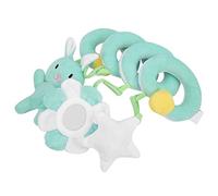 Vistreck Jouet en Peluche Suspendu pour Poussette de bébé, Hochet d'activité Doux pour Nourrissons, Berceaux et Voitures en Spirale (Verte)