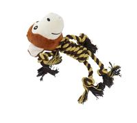 Vistreck Jouet pour Chien en Corde de Coton en Peluche - Design Singe de Dessin animé pour Le Nettoyage des Dents et Le Plaisir Mâcher (Guenon)