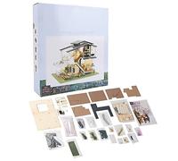 Vistreck Kit de Construction 3D de Villa Jardin en Bois Romantique Miniature Maison Poupée Bricolage avec des Lumières LED