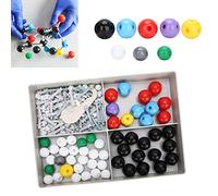Vistreck Kit de Modèle Moléculaire XMM-067, 54 Pièces, Modèle de Boule et Bâton Structure Atomique pour l'enseignement