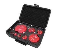 Vistreck Kit D'ébavurage pour Tube PVC, Poignée Ergonomique, Préparation | Lames en acier HSS, utilisation sur chantier, conduites d\'eau et de drainage en PVC, ensemble d\'outils de précis